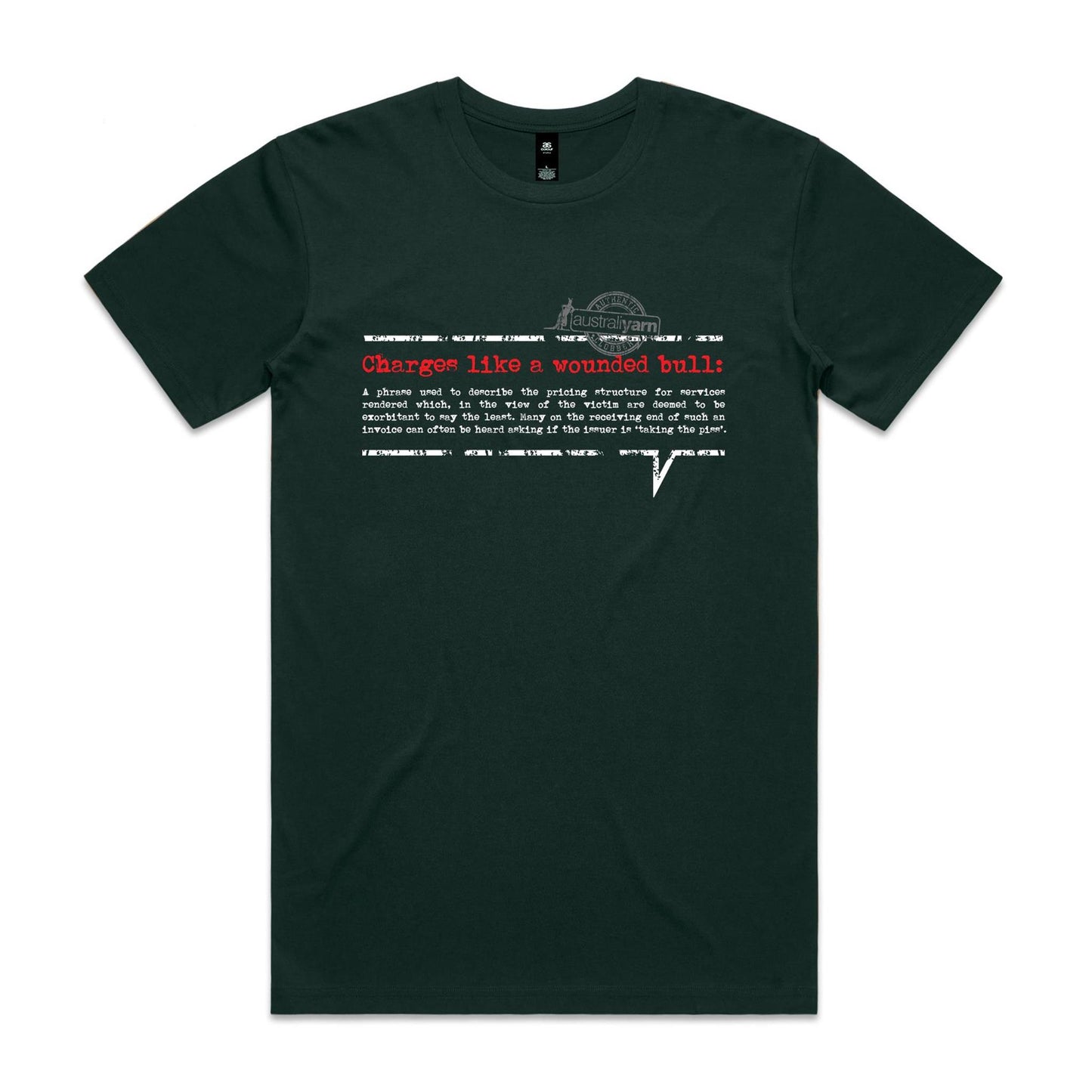 'Charges like a wounded bull' Tee