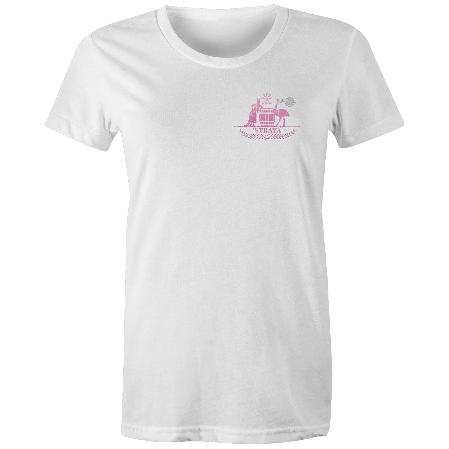 'Straya Pink breast print Womens Tee