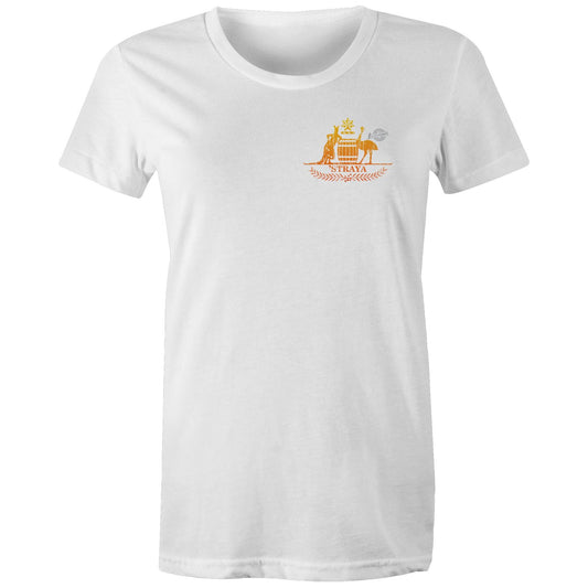 'Straya Gold breast print Womens Tee