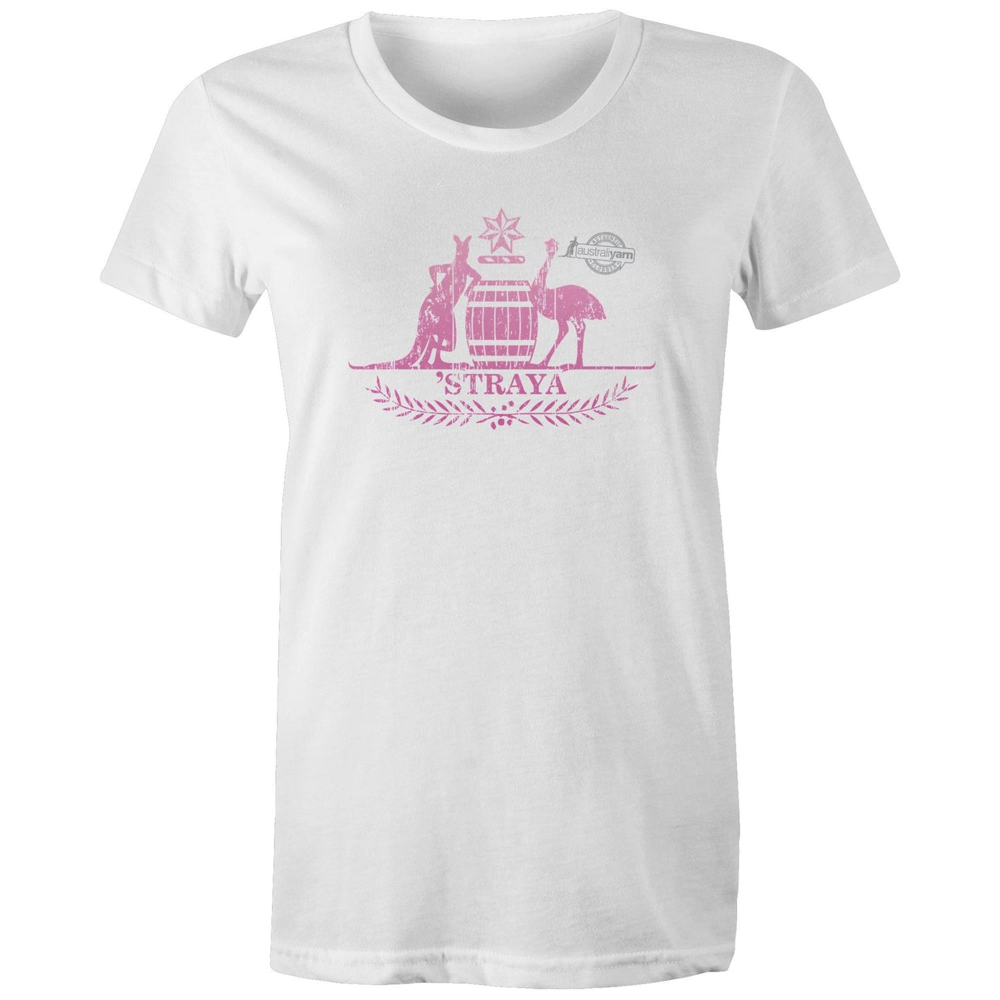 'STRAYA COA™ Womens pink blend Tee
