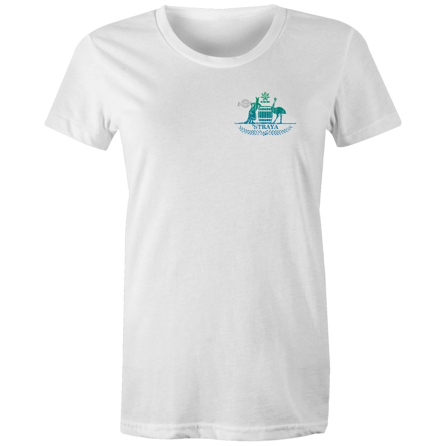 'Straya Blue breast print Womens Tee