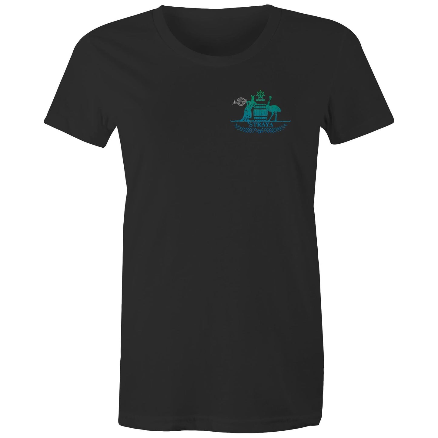 'Straya Blue breast print Womens Tee