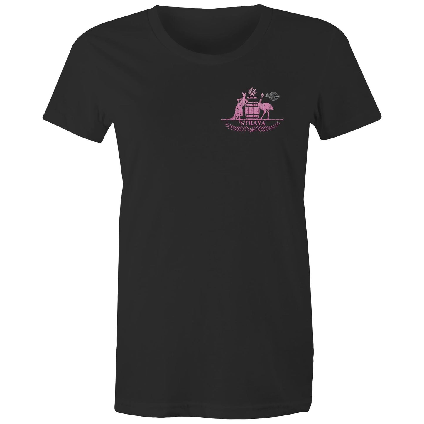 'Straya Pink breast print Womens Tee
