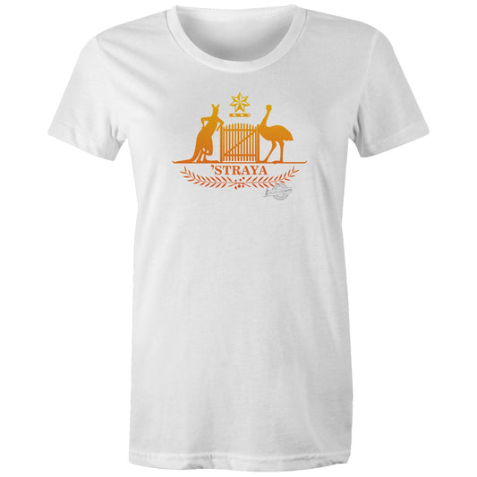Shut the Gate CoA gold blend womens Tee