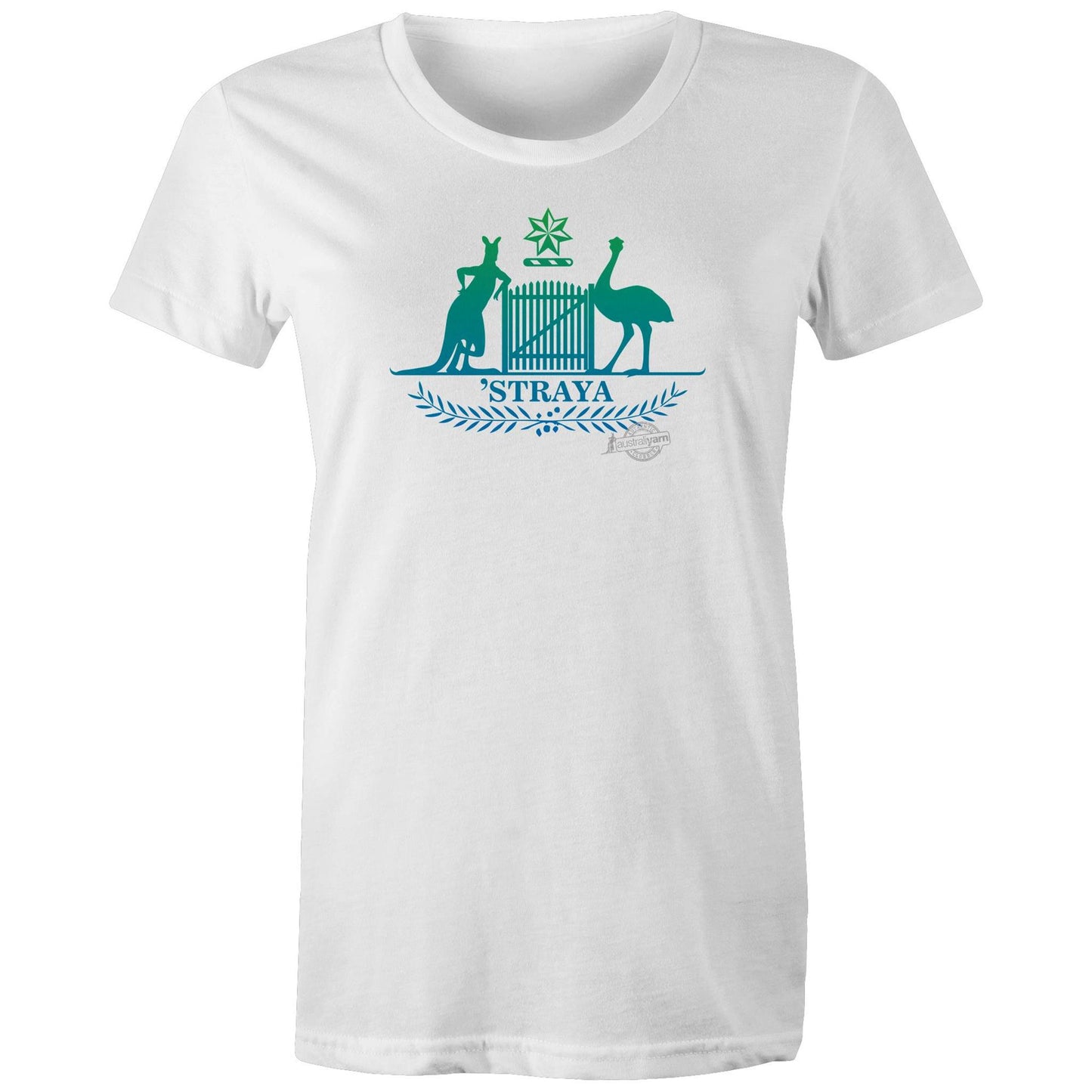 Shut the Gate CoA blue blend womens Tee