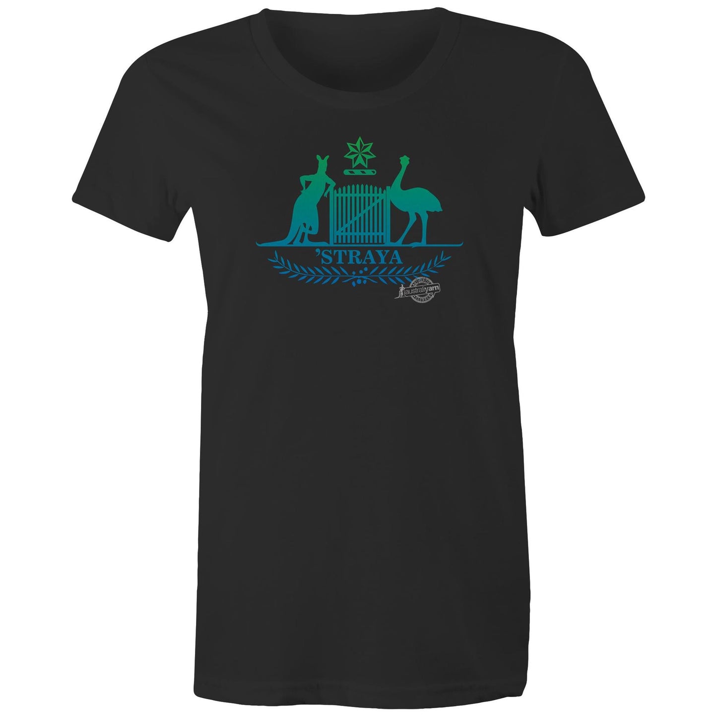 Shut the Gate CoA blue blend womens Tee