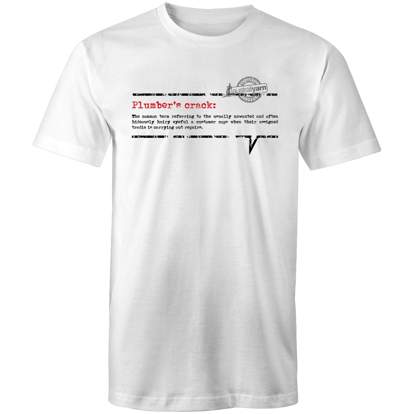'Plumber's crack' Tee